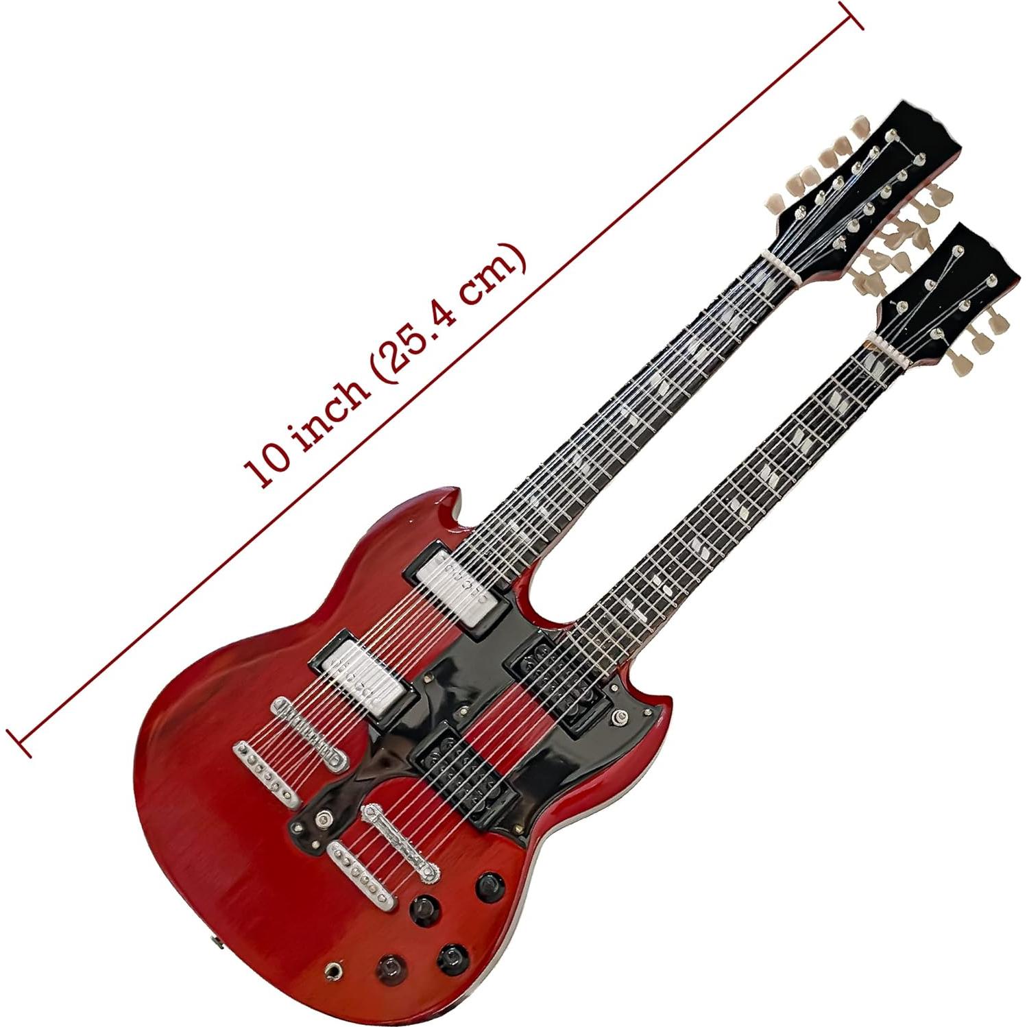 Réplica de guitarra en miniatura Reni Gifts Jimmy Page 25.4 cm