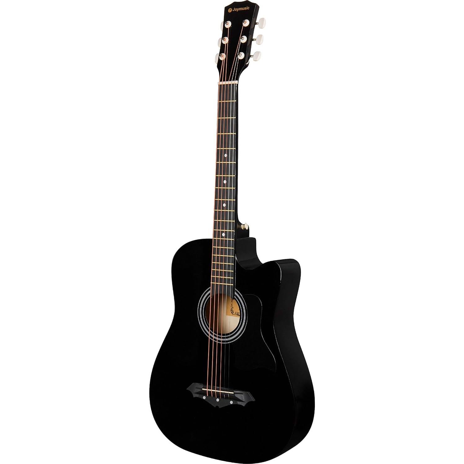 Guitarra acústica Joymusic JG-38C BK 96.5 cm negra para principiantes