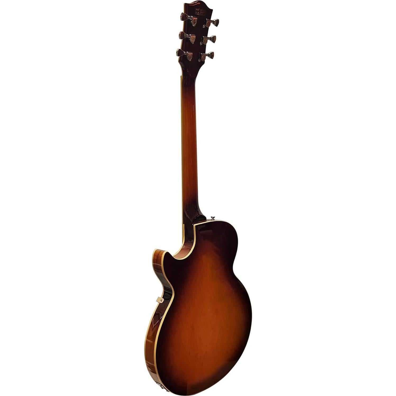 Guitarra Eléctrica Cuerpo Hueco Inyen IJZ-300 TSB 6 Cuerdas