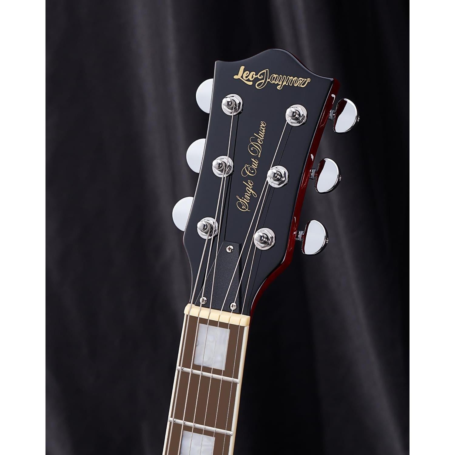 Guitarra Eléctrica Leo Jaymz SC - Caoba, Diapasón Laurel, Doble Humbucker