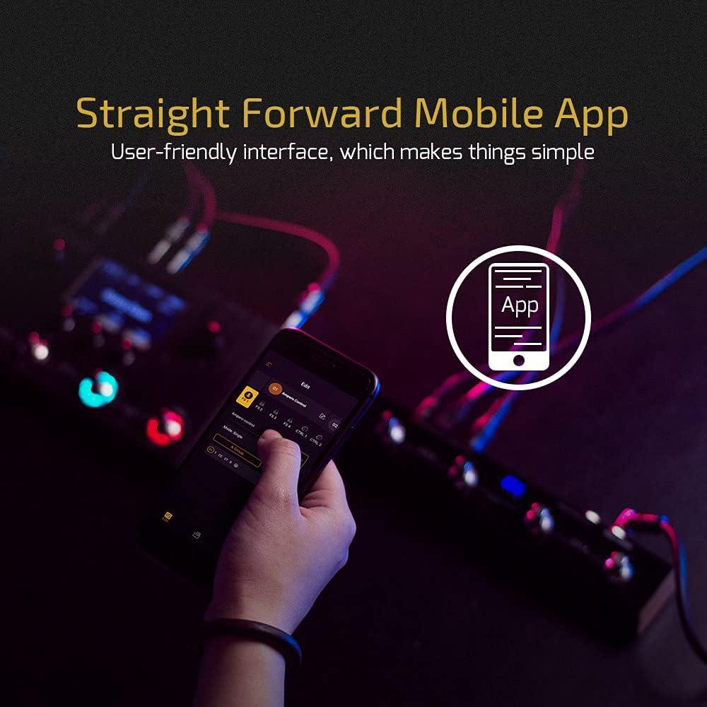 Controlador MIDI Hotone EC-4 Bluetooth 4 Botones Compacto