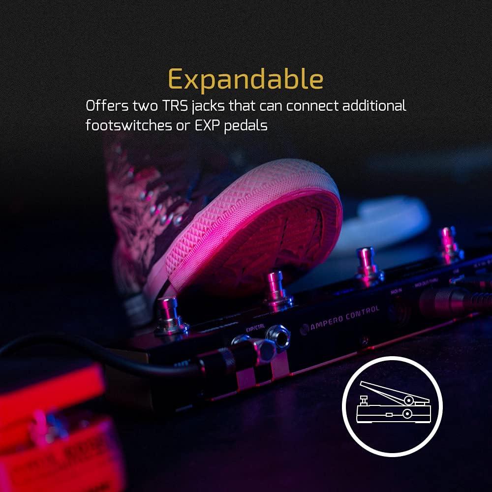 Controlador MIDI Hotone EC-4 Bluetooth 4 Botones Compacto