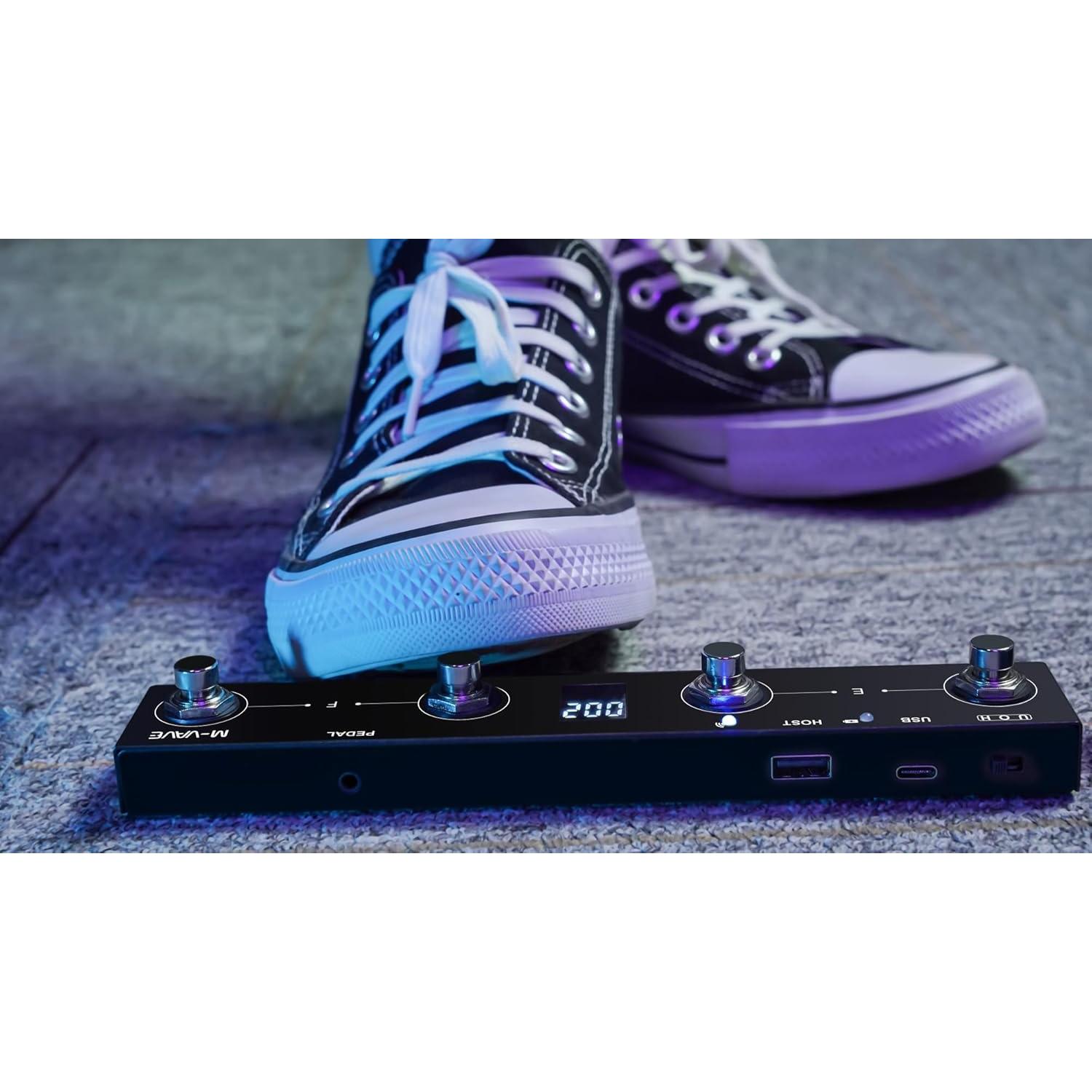 Controlador MIDI Inalámbrico M-VAVE Chocolate Plus 4 Botones