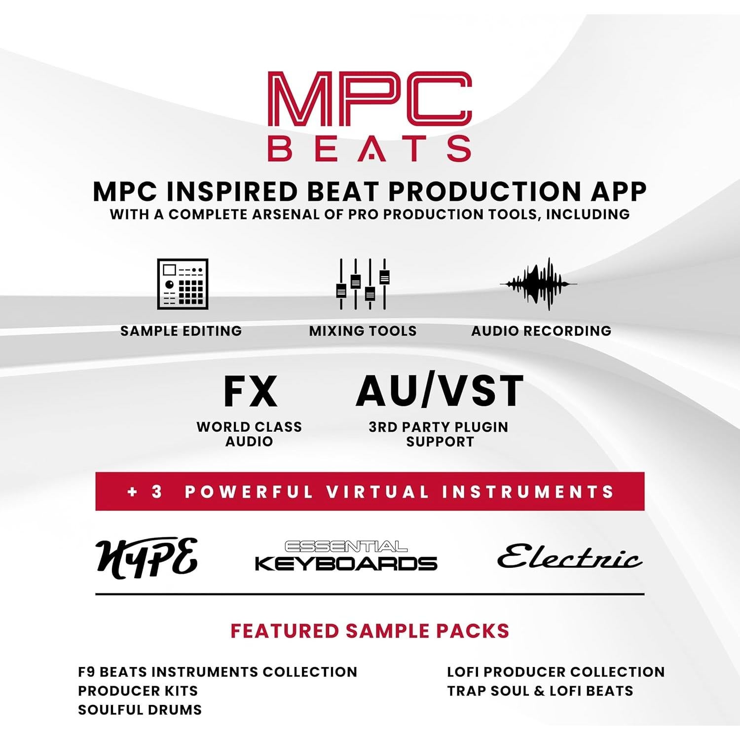 Controlador MIDI Akai MPK Mini Plus 37 Teclas USB Blanco