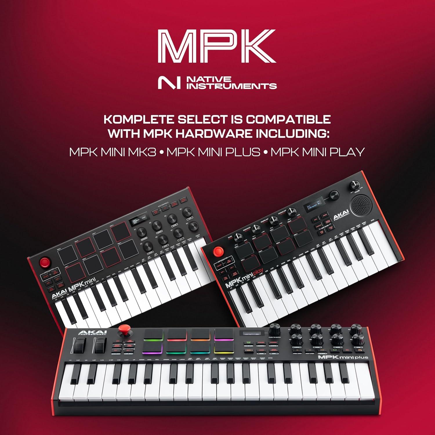 Teclado MIDI Akai MPK Mini Play MK3 con Altavoz y 25 Teclas