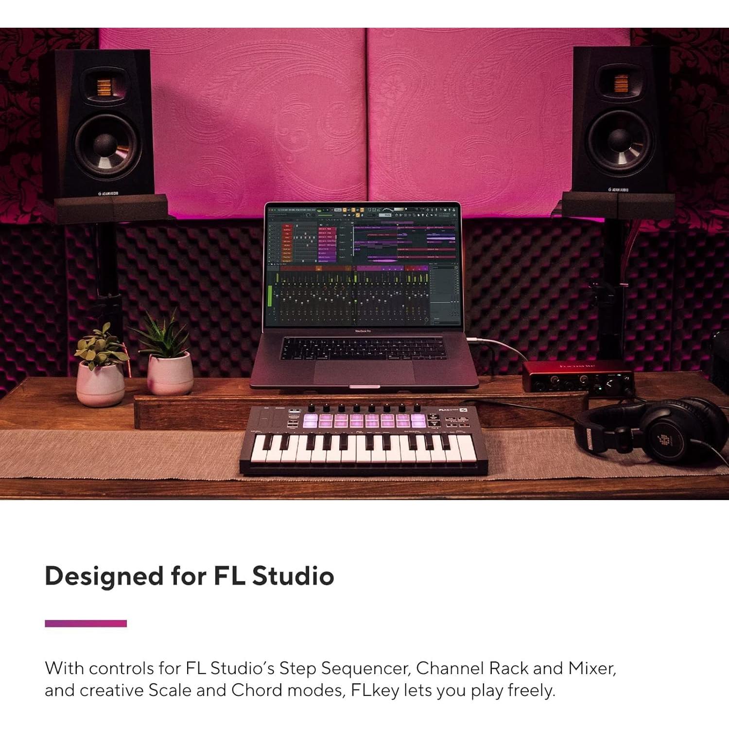 Controlador MIDI Novation FLkey Mini 25 Teclas para FL Studio