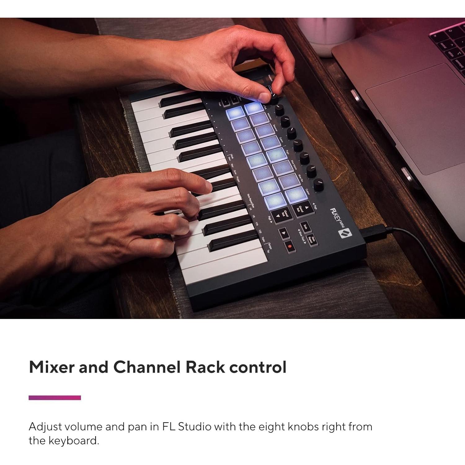 Controlador MIDI Novation FLkey Mini 25 Teclas para FL Studio
