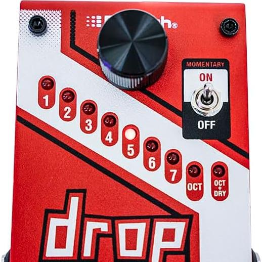 Pedal de Afinación Polifónica DigiTech DROP 9V Rojo