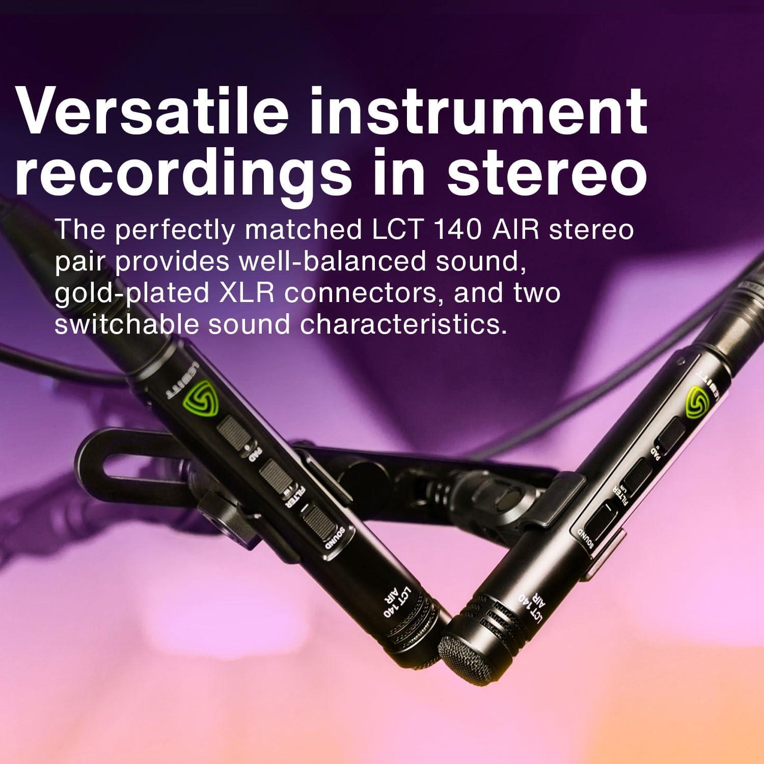 Micrófono Estéreo Lewitt LCT-140 AIRE XLR - 0.58 kg