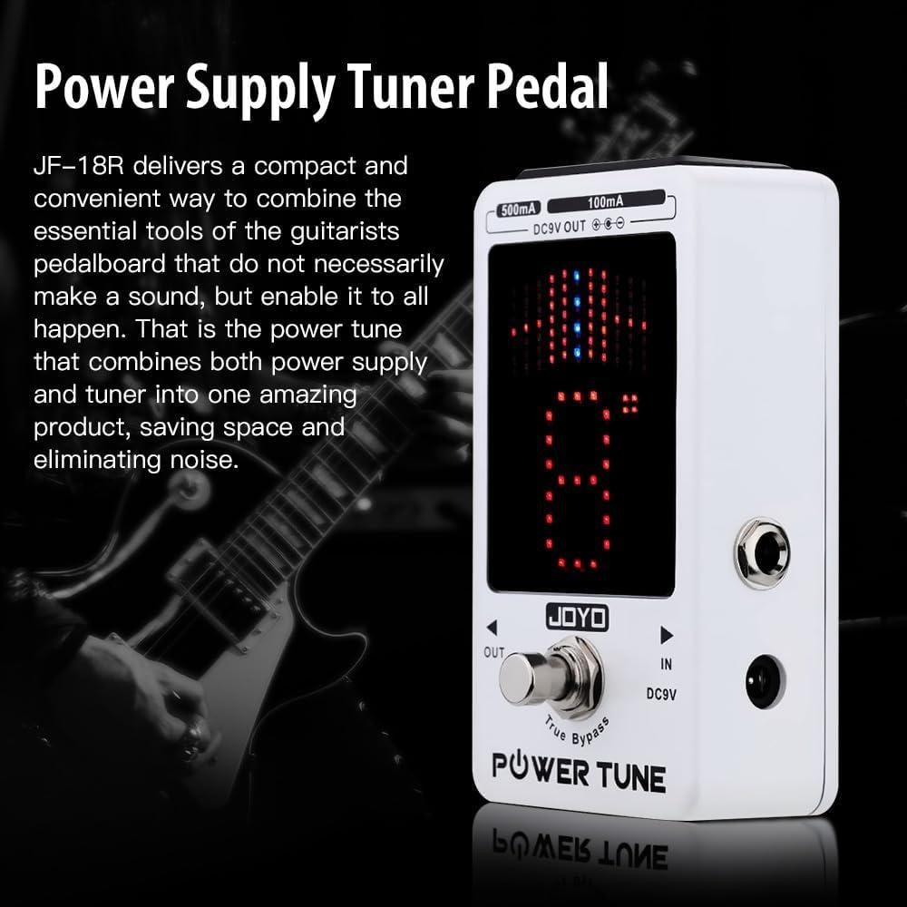 JOYO Power Tune JF-18R Fuente de Alimentación y Afinador 9V