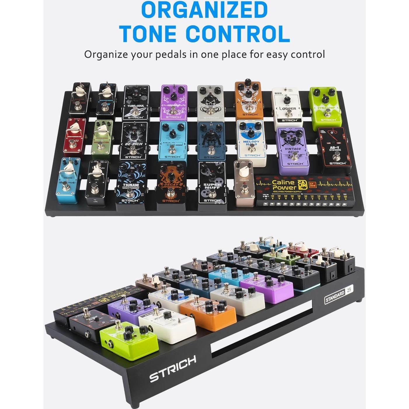 Tablero de Pedales STRICH Estándar 25, Aluminio 1.31kg