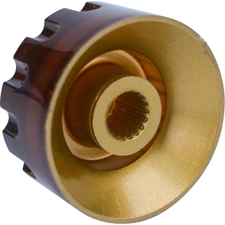 4 Perillas de Guitarra Eléctrica Marrón Ámbar XIYANGJUAN