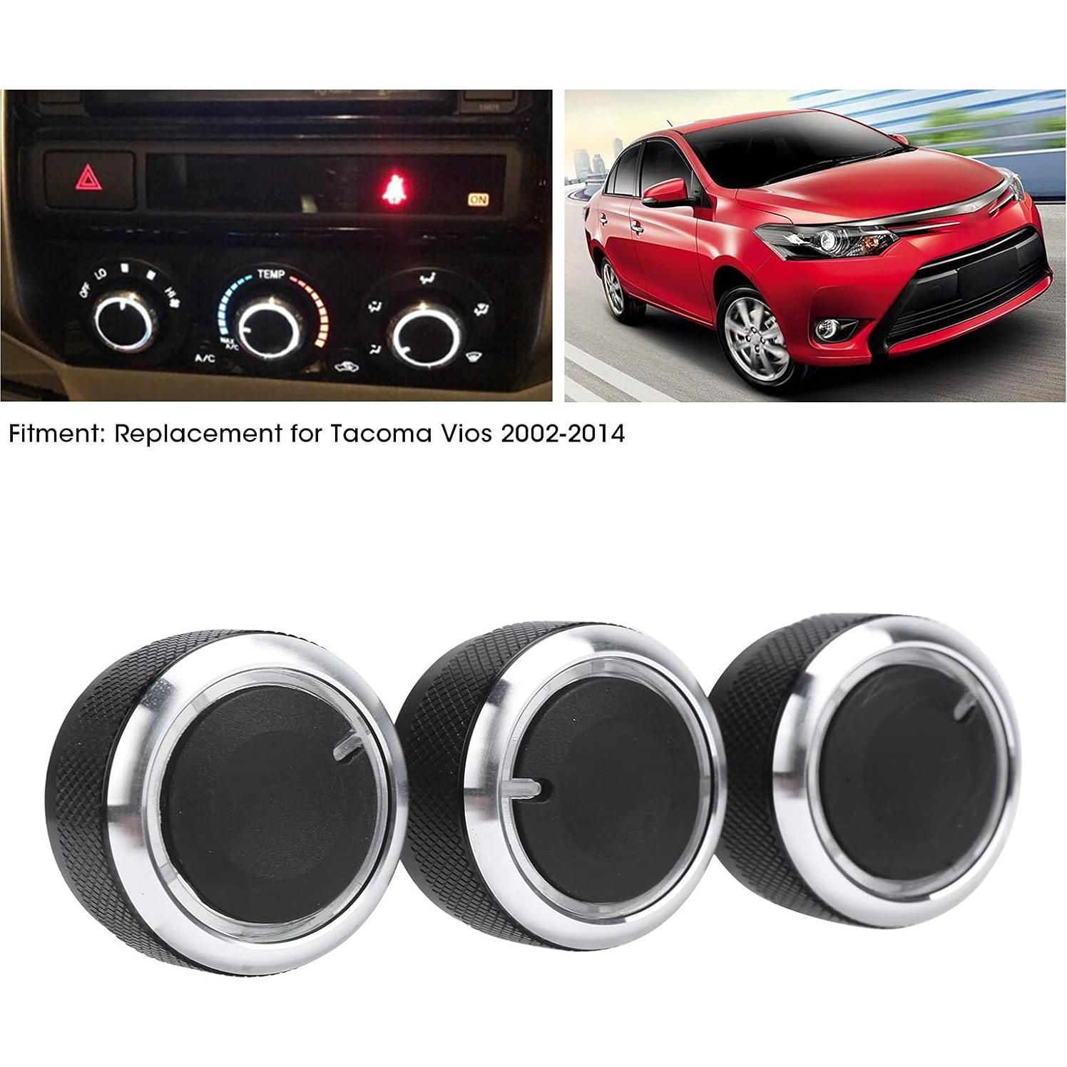 Perillas de Aire Acondicionado Acouto para Tacoma 2002-2014 - 3 Piezas