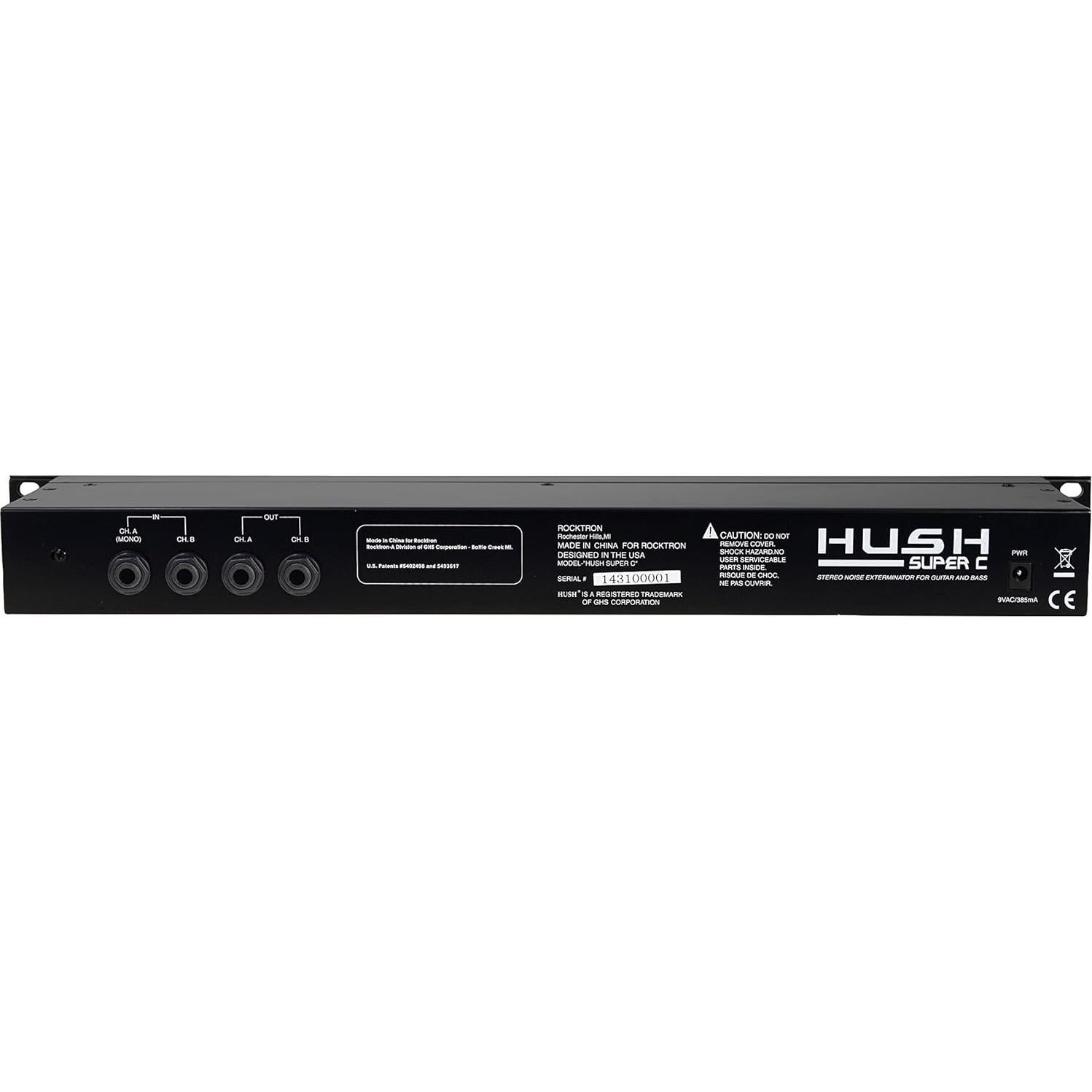 Rocktron HUSH Super C Rack Reducción de Ruido para Guitarra