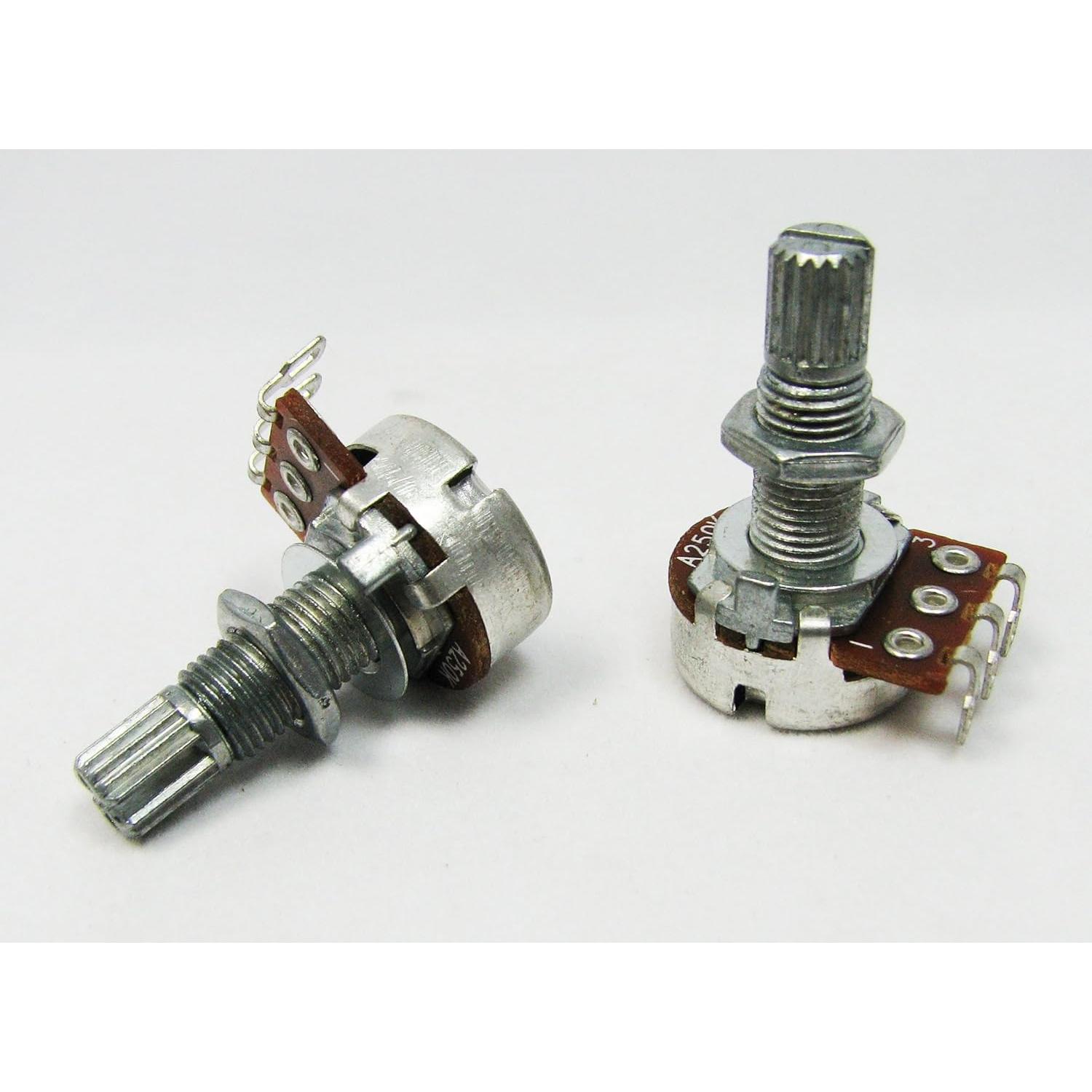 Paquete de 2 Potenciómetros de Volumen 250K Ohm Guitarra