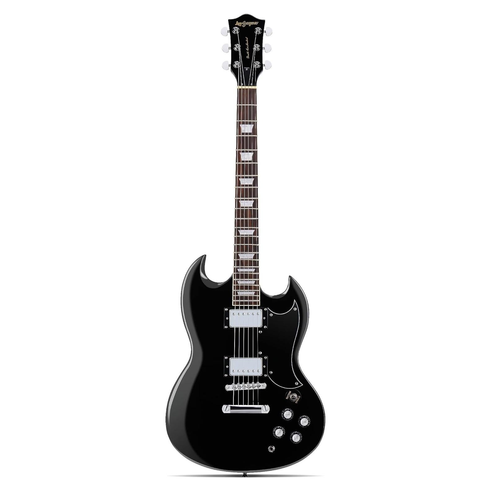 Guitarra Eléctrica Leo Jaymz LJNSG Cuerpo Sólido 39" Negro