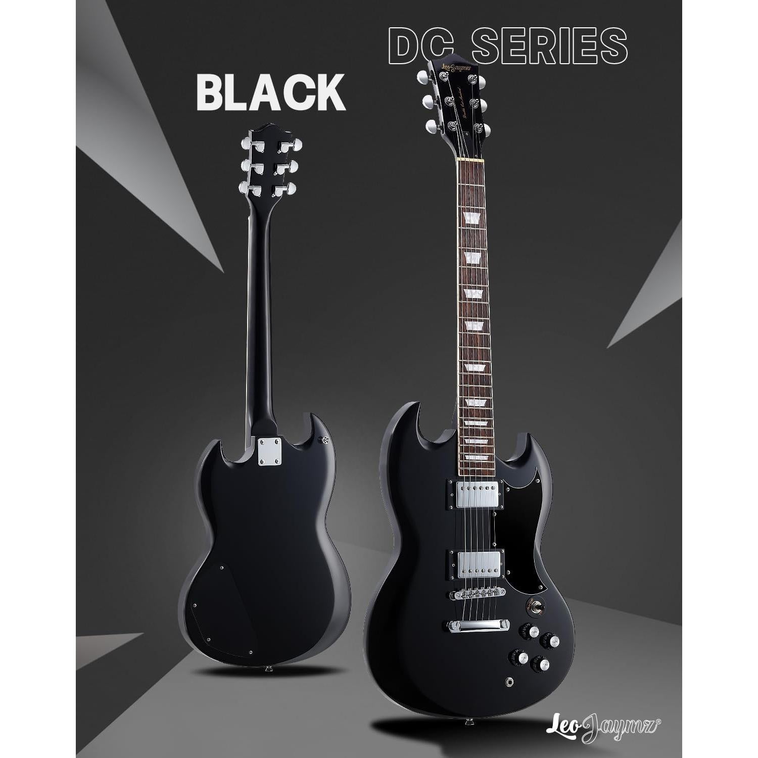 Guitarra Eléctrica Leo Jaymz LJNSG Cuerpo Sólido 39" Negro