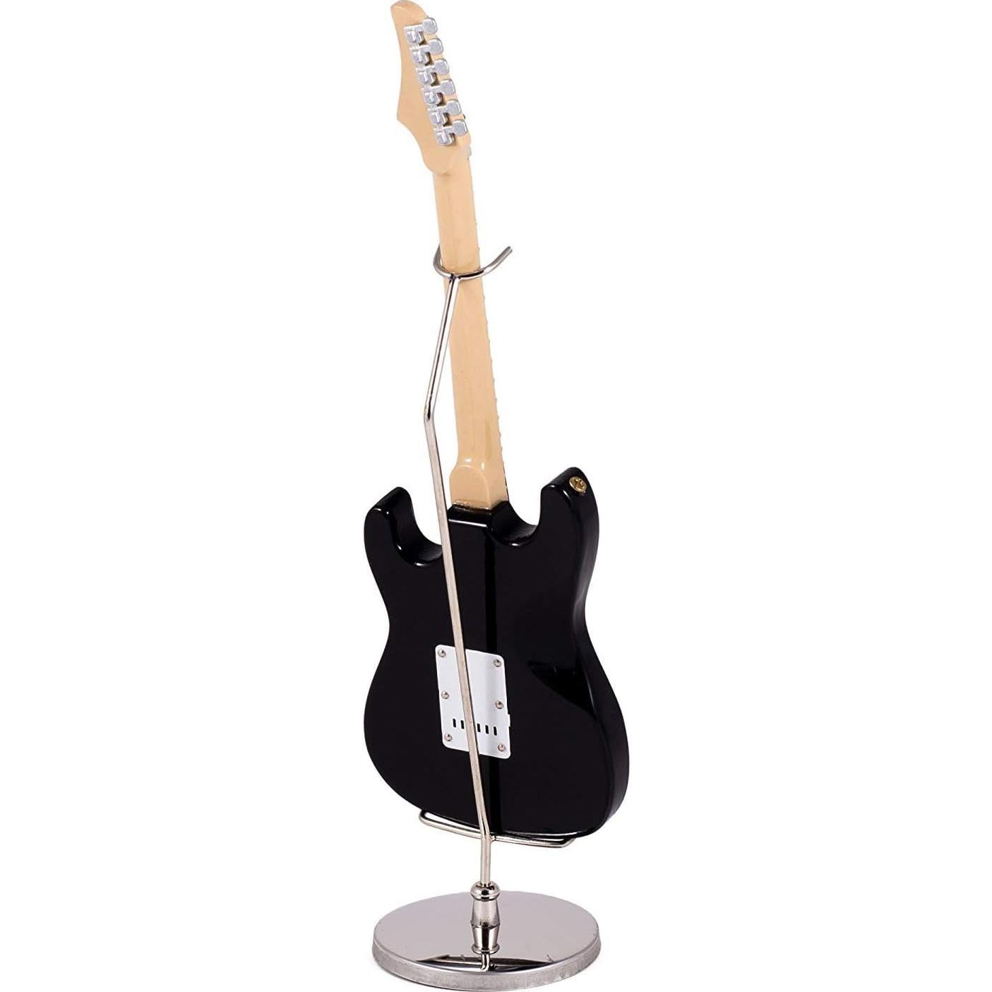 Réplica de guitarra eléctrica negra Broadway Gift 18 cm con estuche