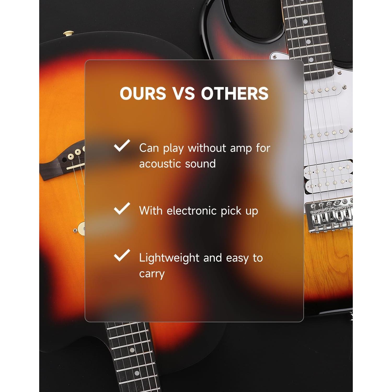 Guitarra Acústica Eléctrica Moukey BCC-100 39" Sol Naciente