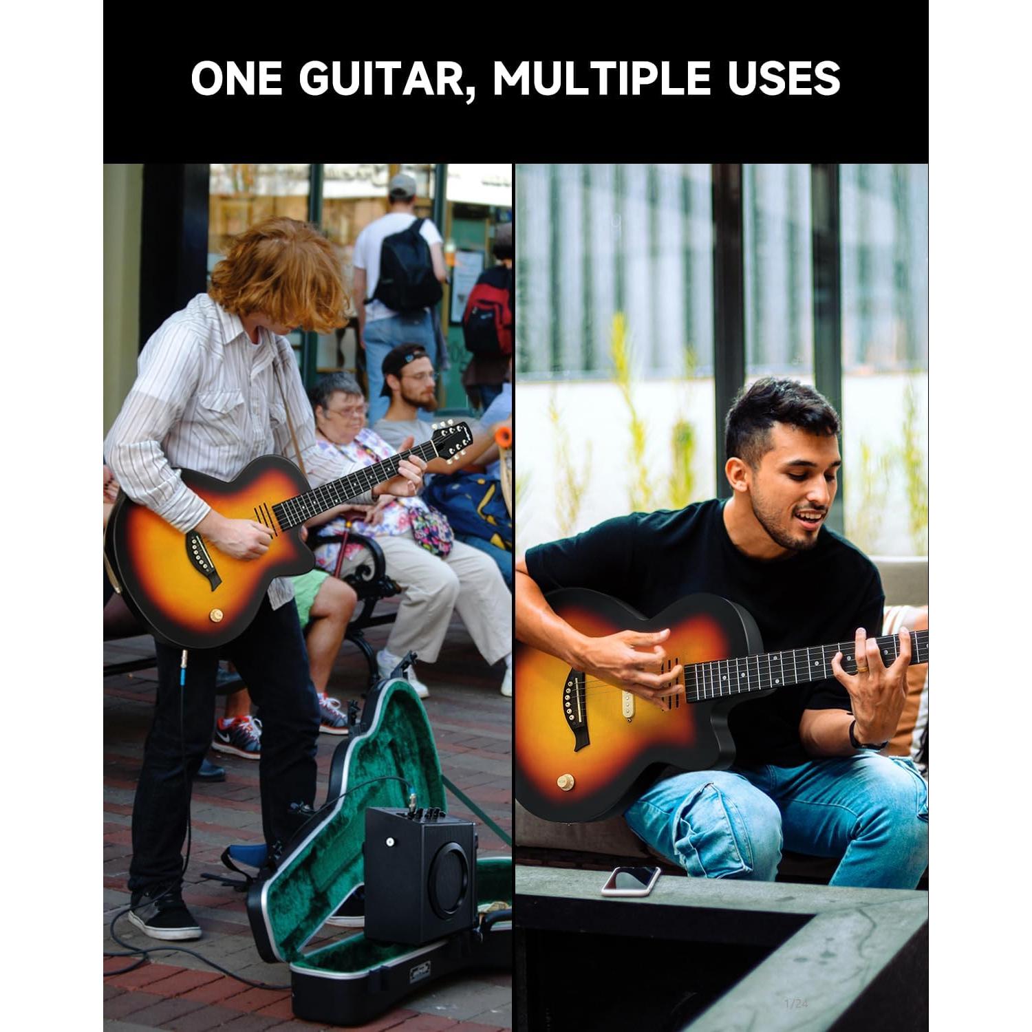 Guitarra Acústica Eléctrica Moukey BCC-100 39" Sol Naciente