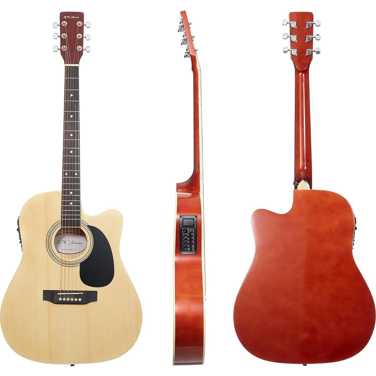 Guitarra Acústica Eléctrica R.W. Jameson Thinline 41" Natural