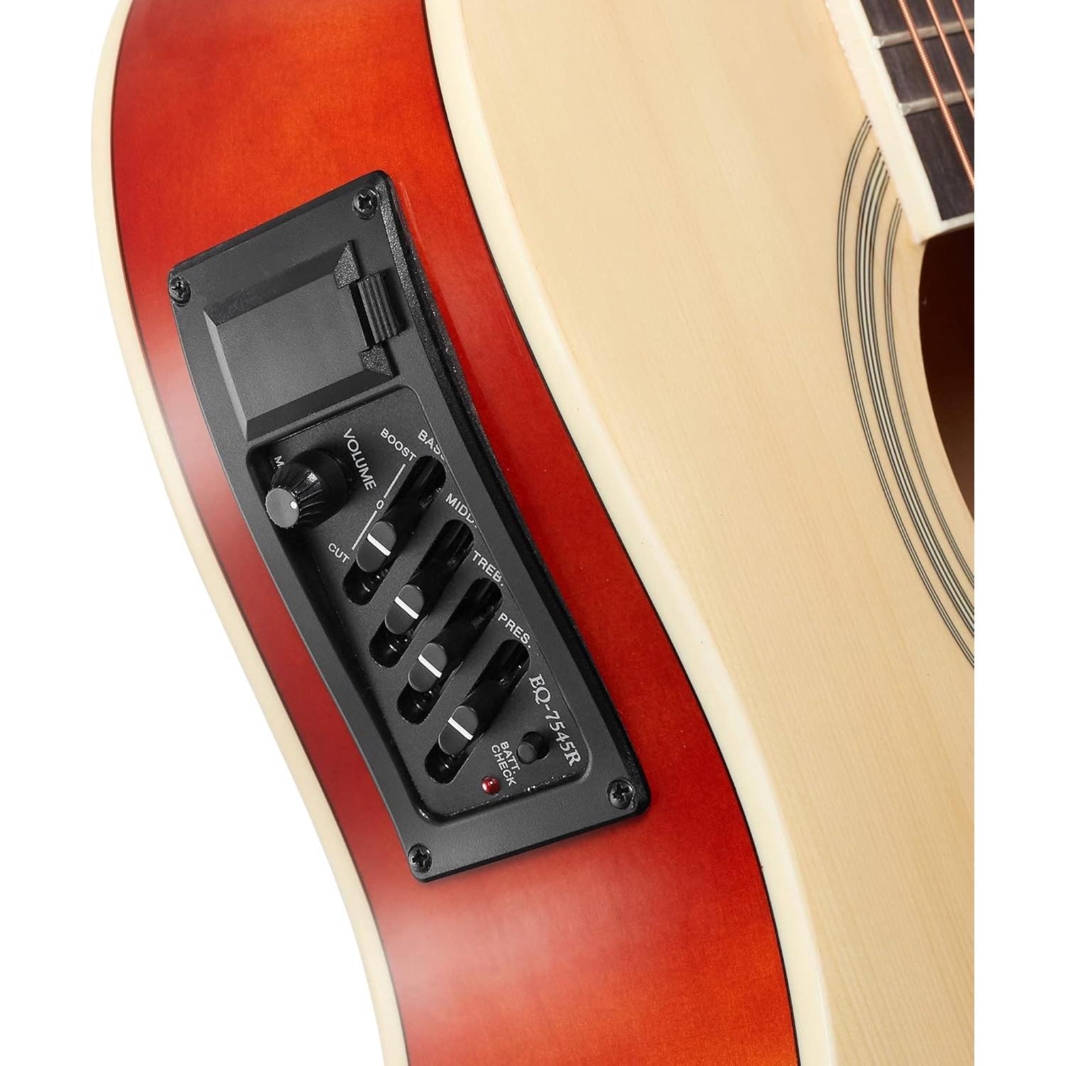 Guitarra Acústica Eléctrica R.W. Jameson Thinline 41" Natural