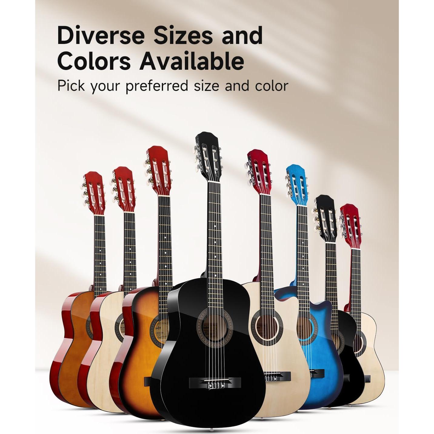 Guitarra Acústica Moukey 96.5 cm para Principiantes Azul