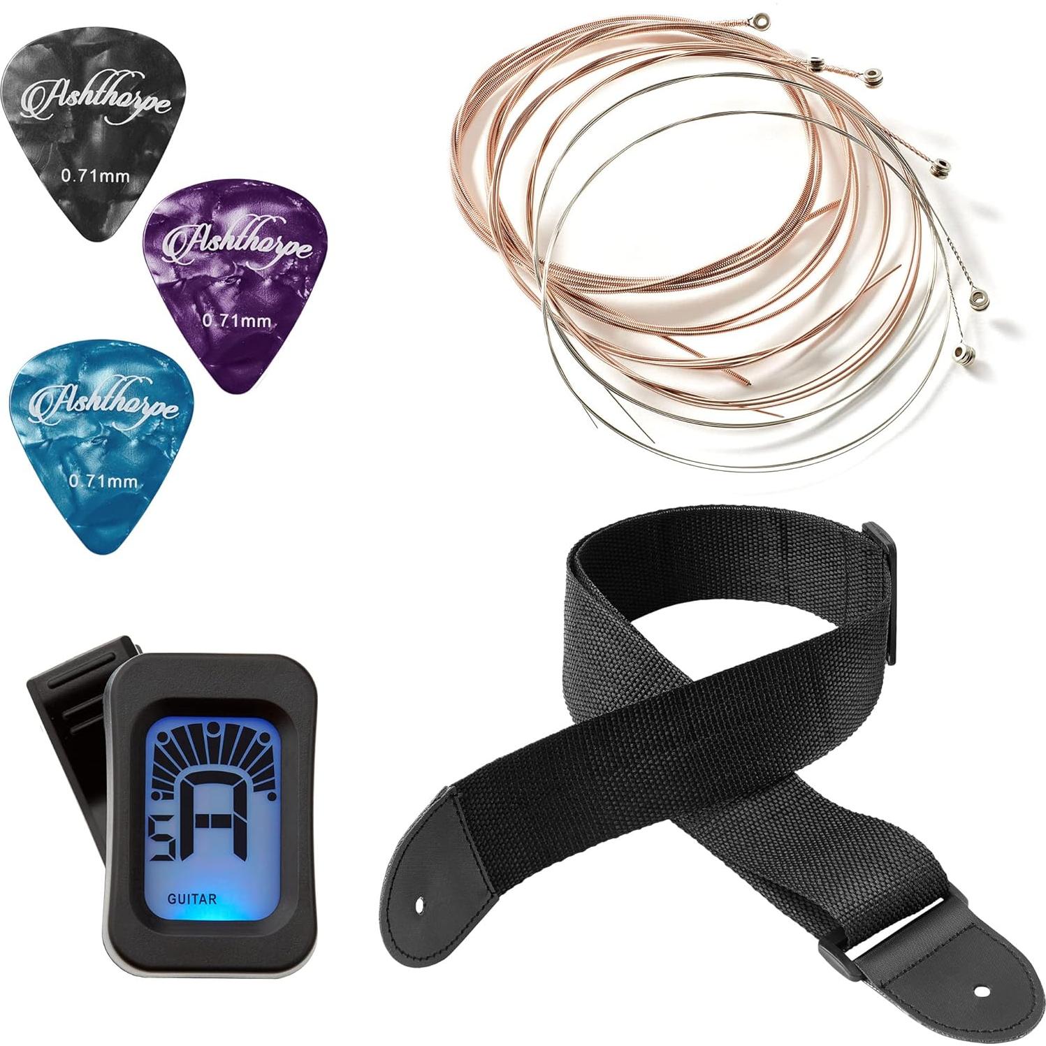 Guitarra acústica Ashthorpe 41" Sunburst para principiantes