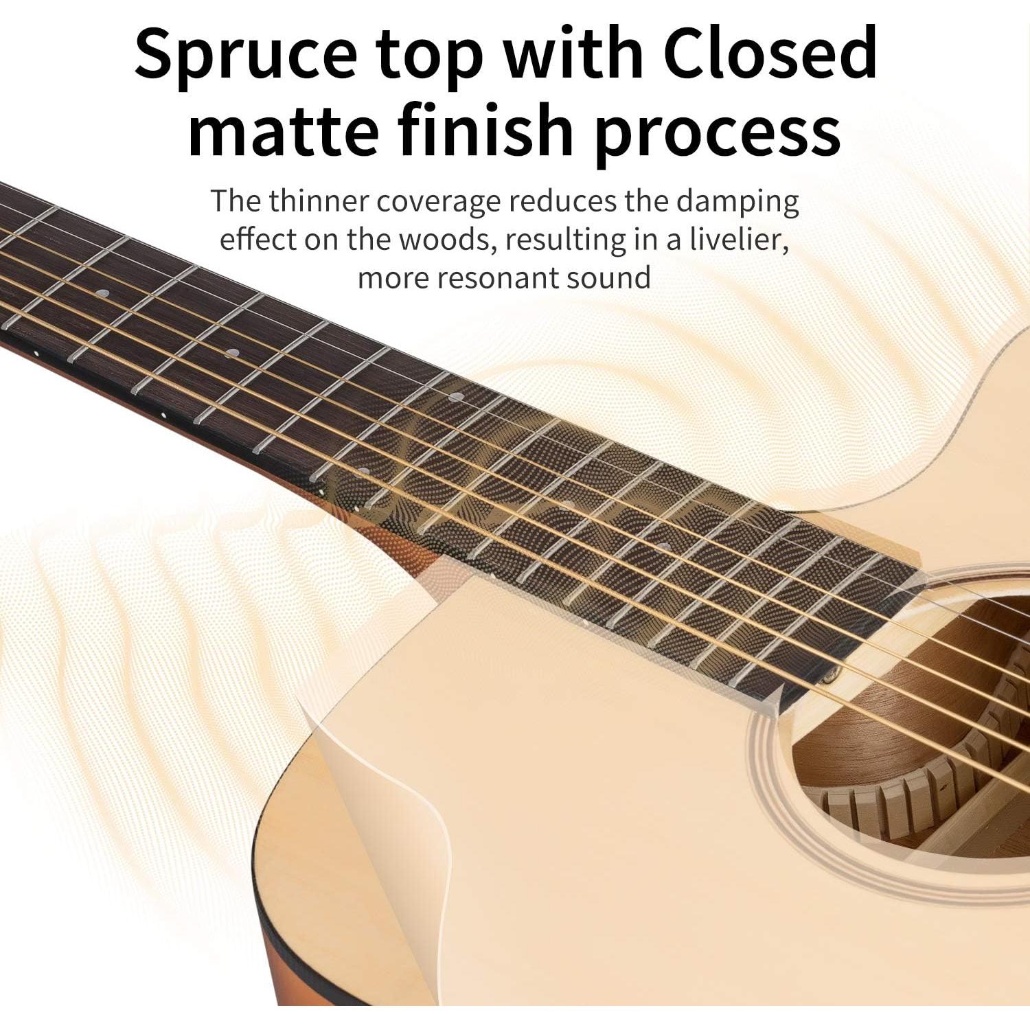 Kit de Guitarra Acústica Donner DAD-140C 41" para Principiantes