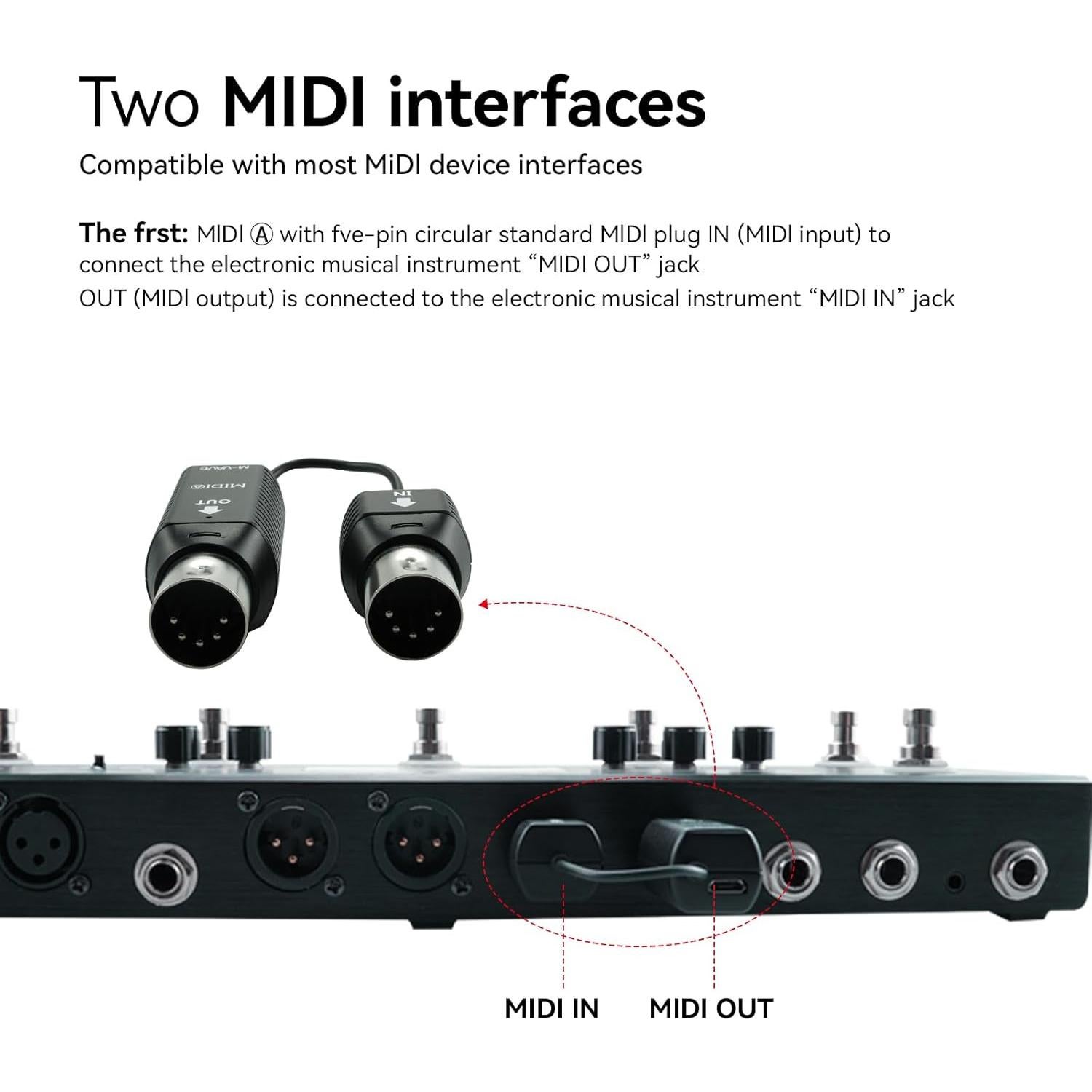 Adaptador MIDI Inalámbrico MS1 - Ultra Baja Latencia, 67.6g
