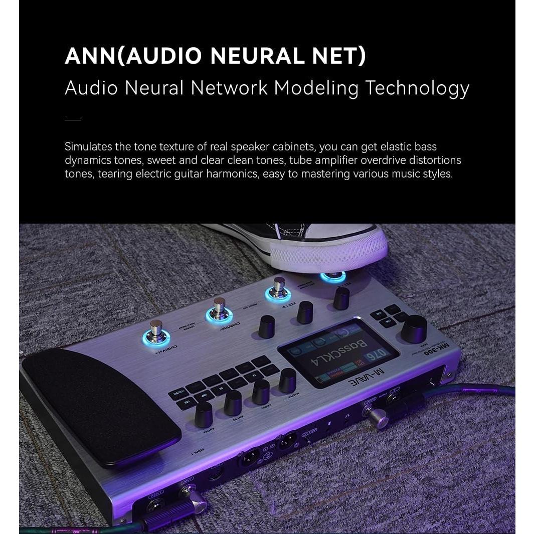 Pedal de Multi-efectos MK-300 con 320+ Efectos y Looper