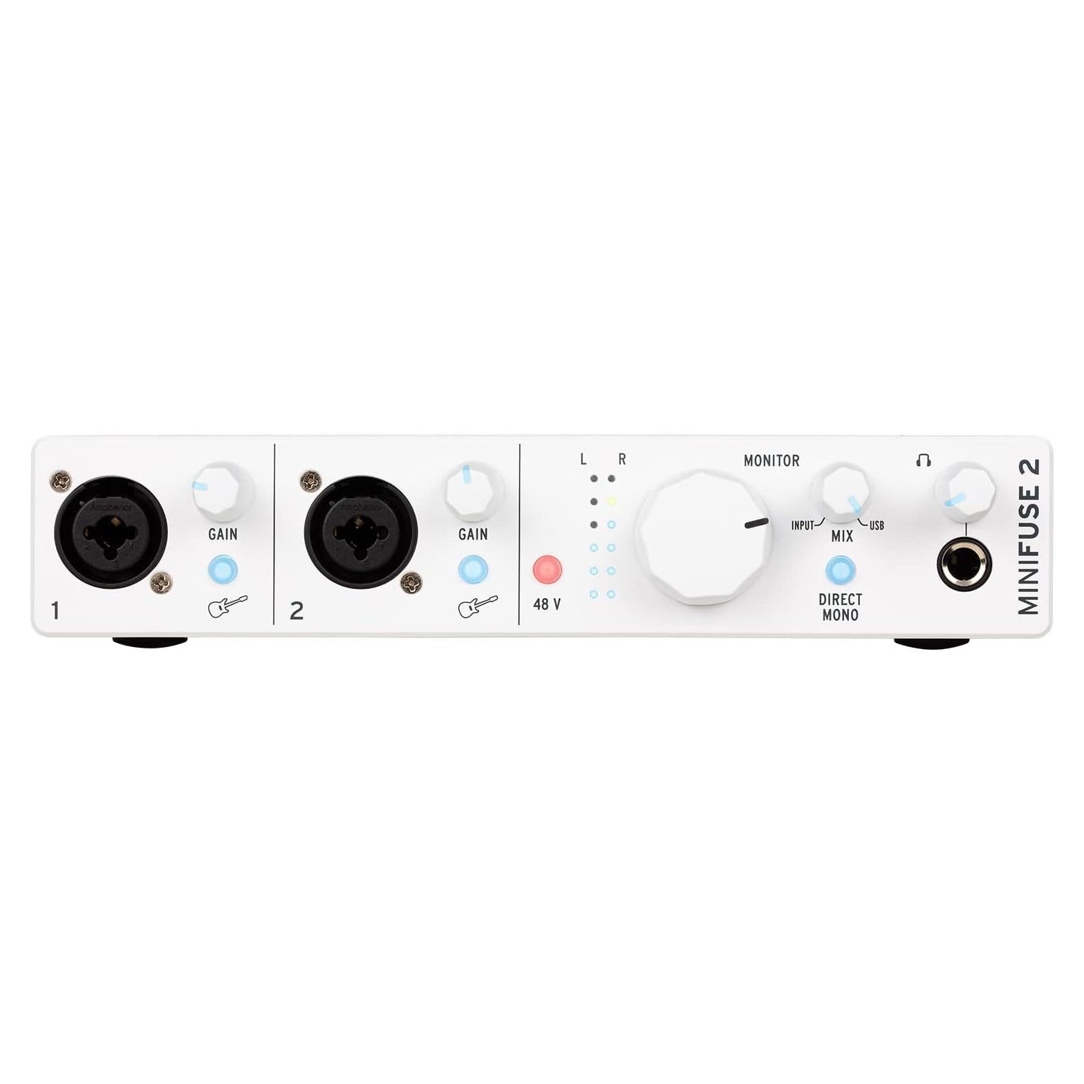 Interfaz de Audio y MIDI Arturia MiniFuse 2 Blanca USB