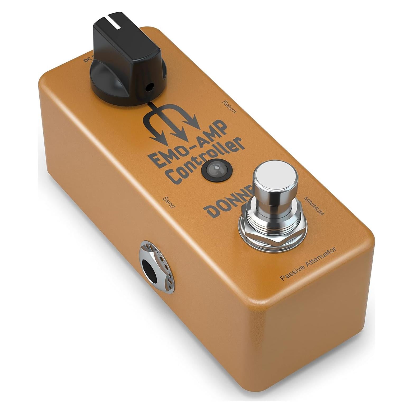 Pedal Atenuador Donner EMO-AMP 9V para Guitarra - Bypass Verdadero