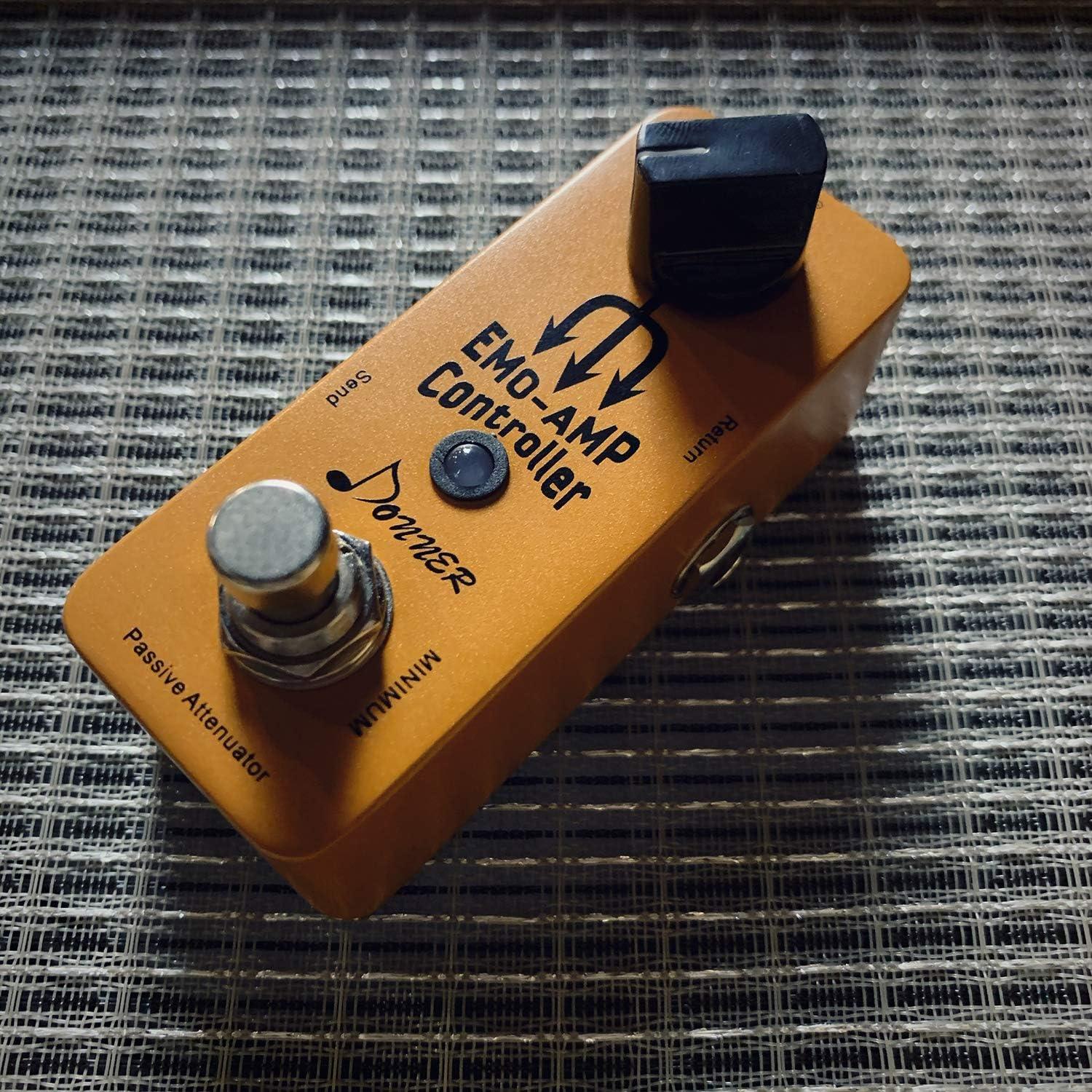 Pedal Atenuador Donner EMO-AMP 9V para Guitarra - Bypass Verdadero