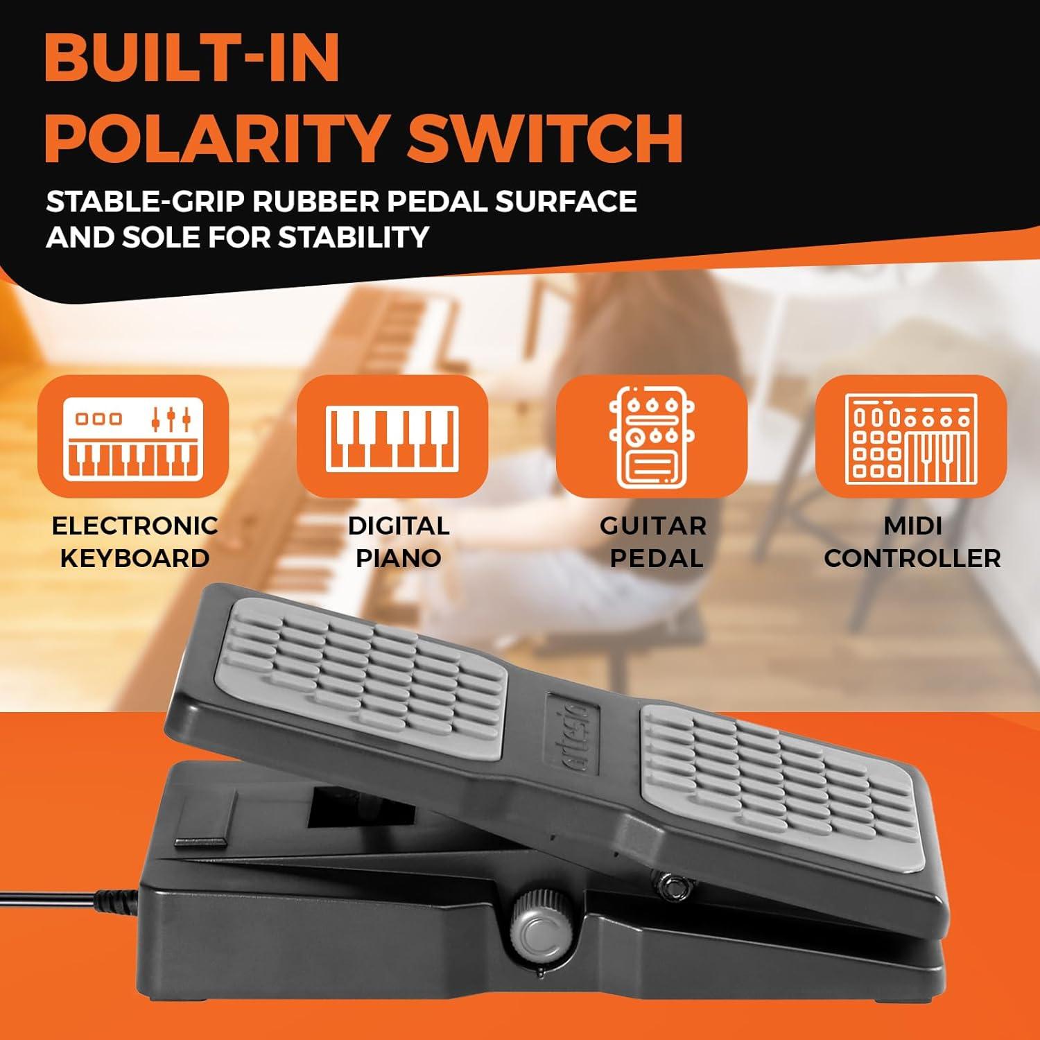 Pedal de Expresión Artesia AP-EX con Interruptor de Polaridad