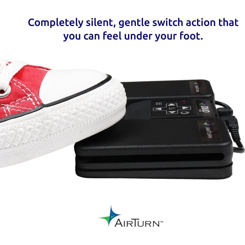 Pedal Bluetooth AirTurn DUO500 Silencioso Control Remoto