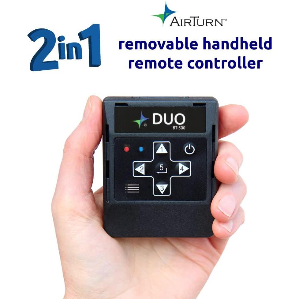 Pedal Bluetooth AirTurn DUO500 Silencioso Control Remoto