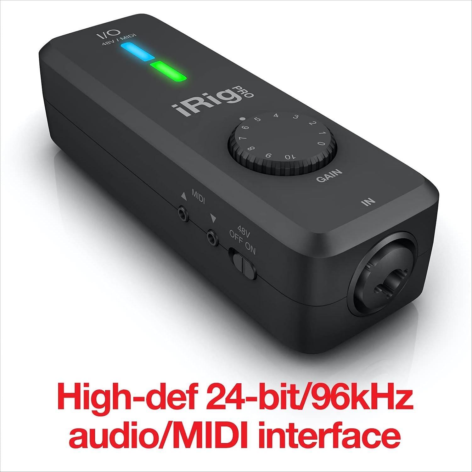 Interfaz de Audio IK Multimedia iRig Pro I/O 24 bits 96 kHz