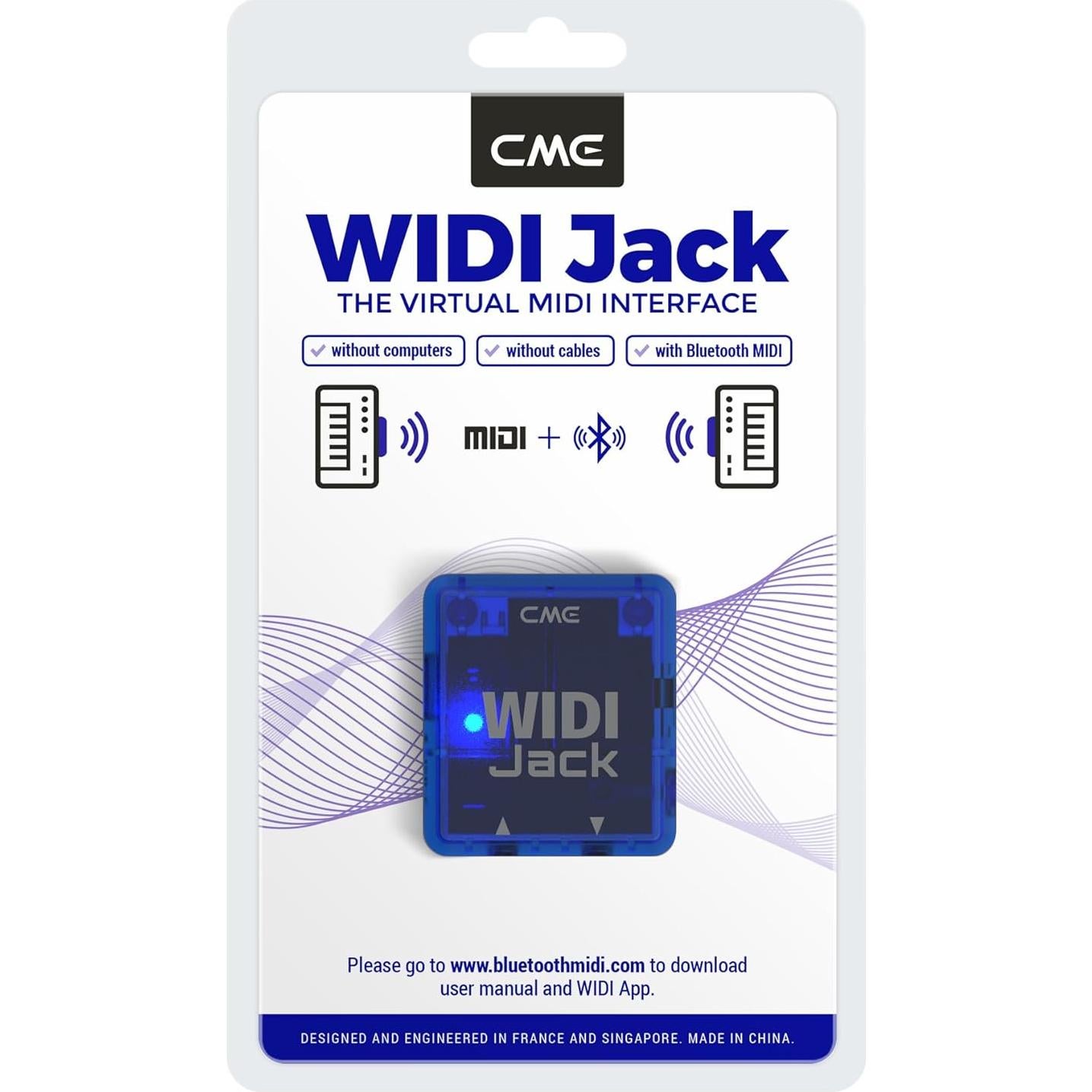 Interfaz MIDI Bluetooth CME WIDI Jack Ultra Baja Latencia