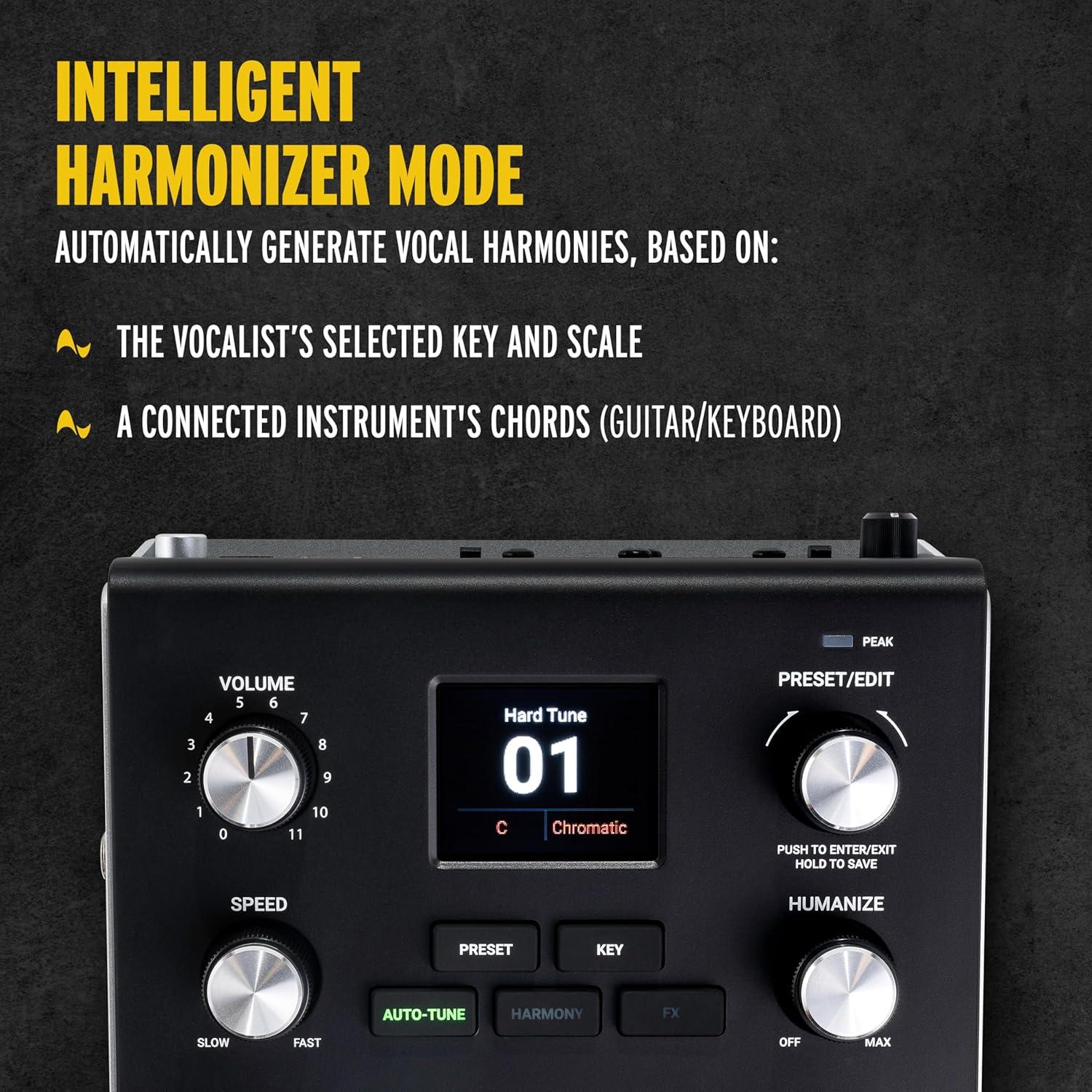 Pedal de Efectos Vocales HeadRush VX5 con AutoTune y Harmonizador