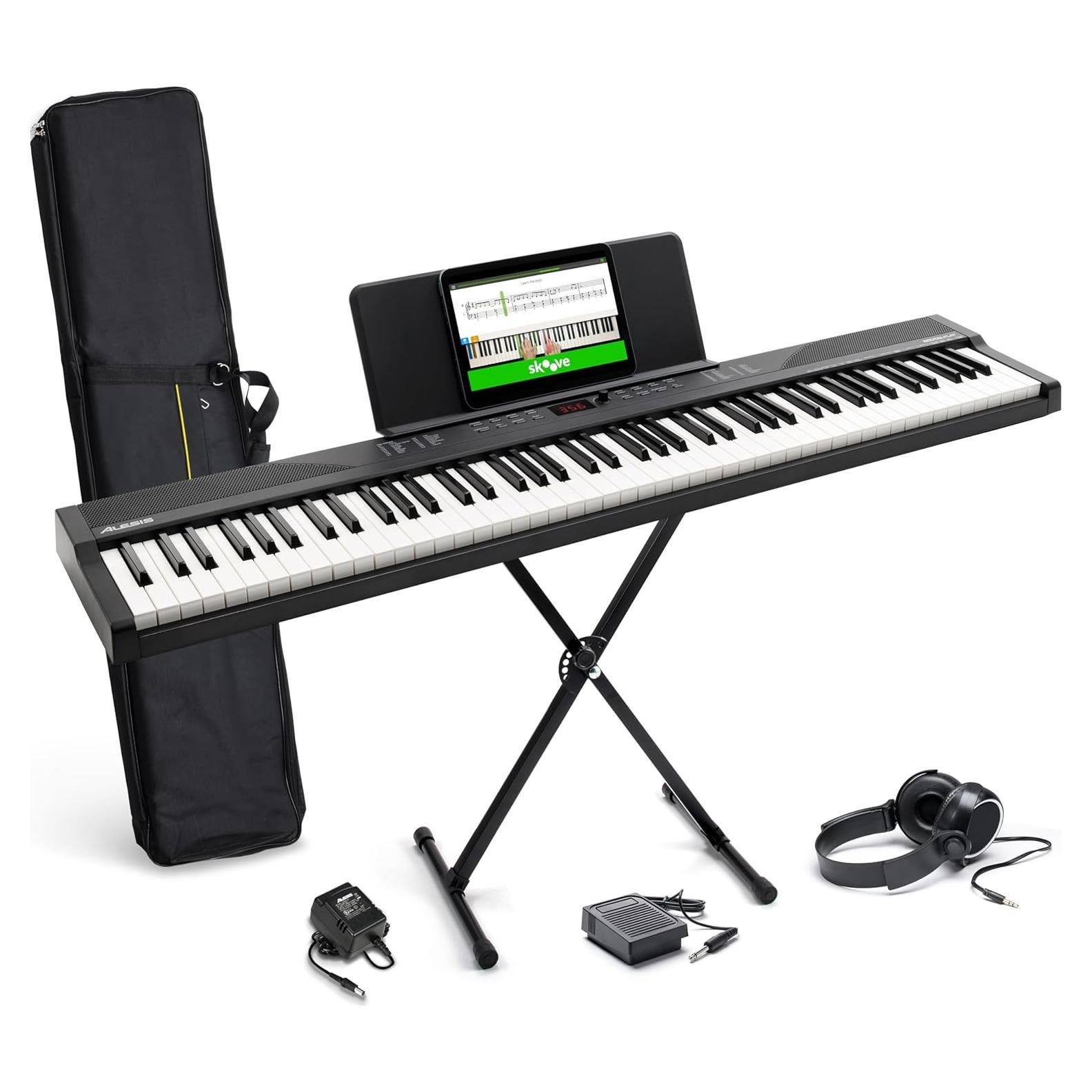 Teclado Electrónico Alesis Recital Play 88 Teclas con Accesorios