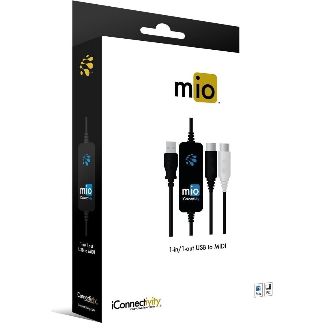 Interfaz MIDI USB mio iConnectivity 1 entrada 1 salida