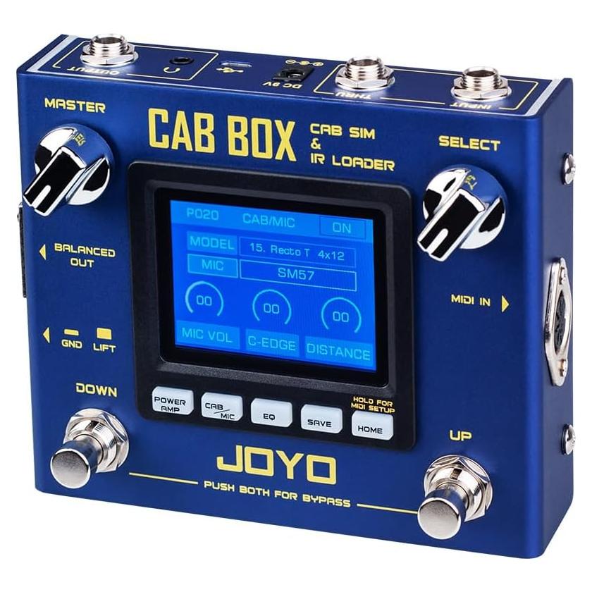 Pedal Simulador de Amplificador JOYO CAB BOX R-08 para Guitarra
