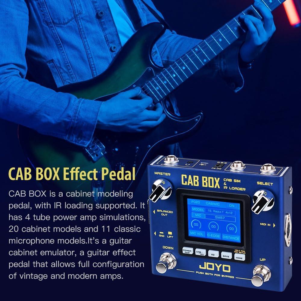 Pedal Simulador de Amplificador JOYO CAB BOX R-08 para Guitarra