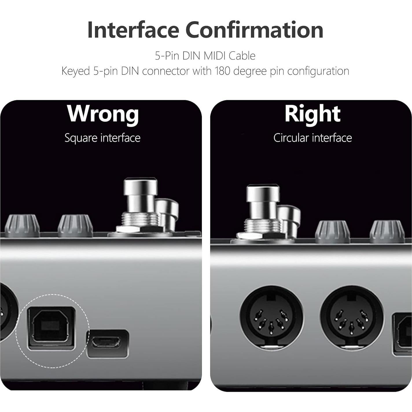 Cable MIDI Macho a Macho 5 Pines Mellbree 2-Pack 0.91m