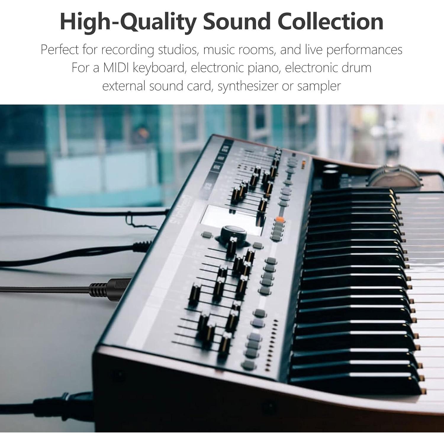 Cable MIDI Macho a Macho 5 Pines Mellbree 2-Pack 0.91m