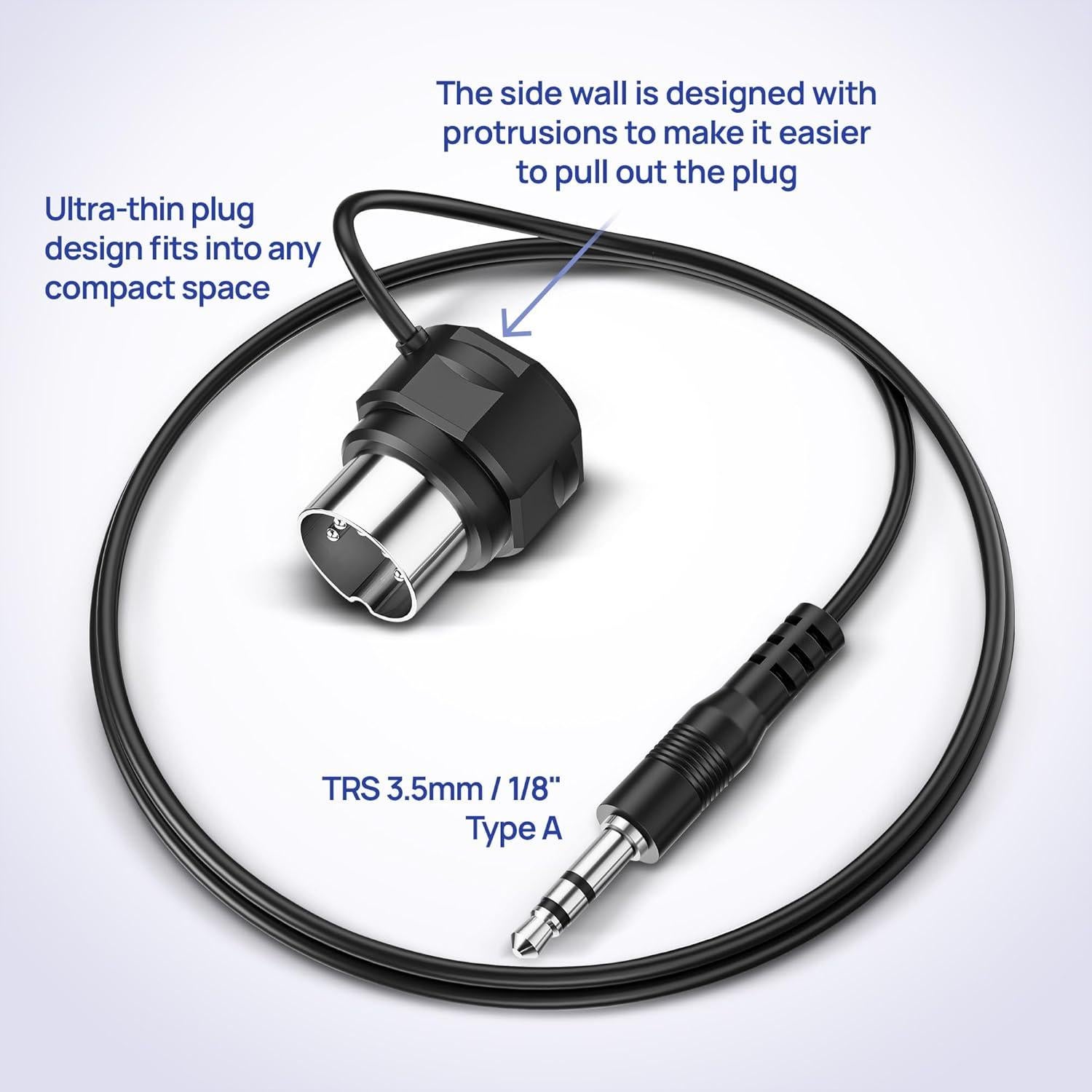 Cables MIDI TRS 3.5mm a DIN 5 Pines - Paquete de 4 - CME