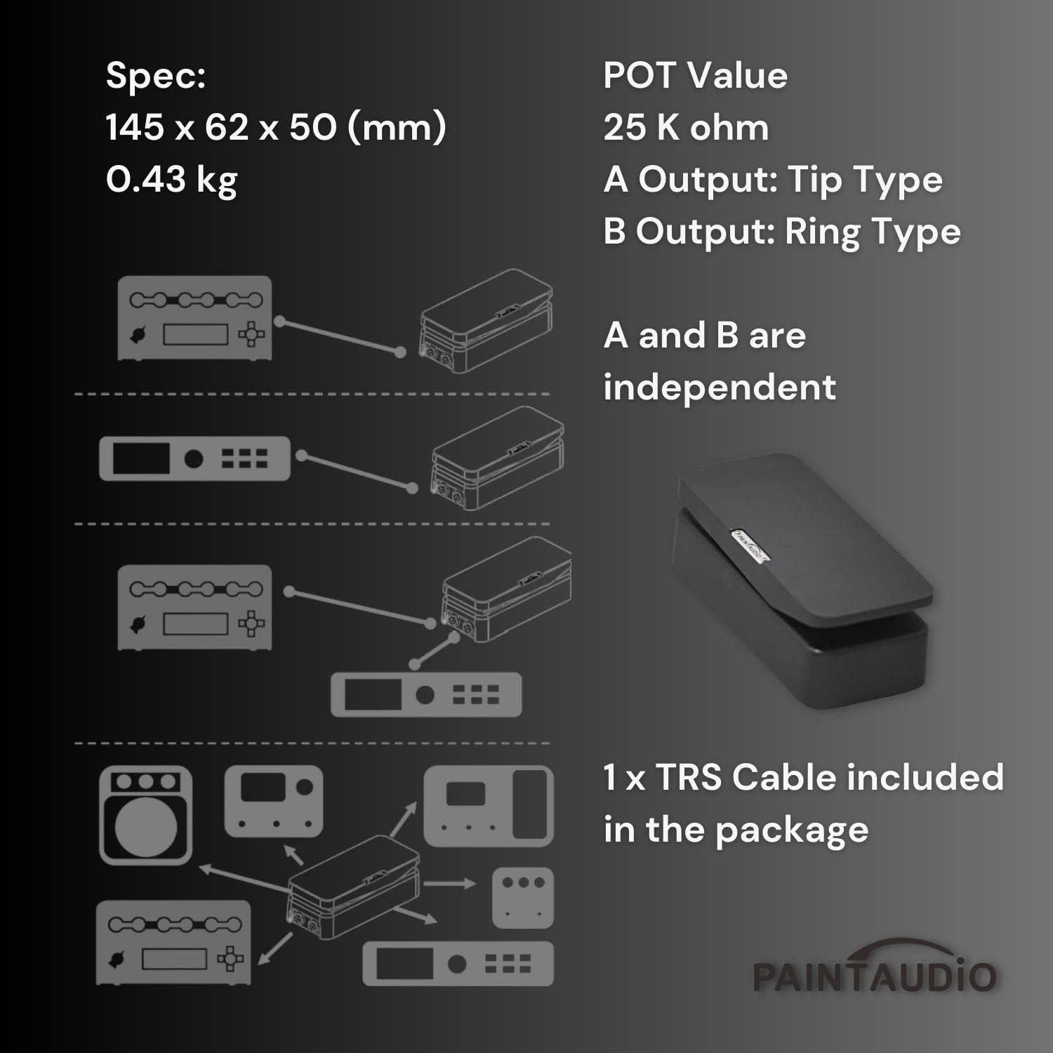 Controlador MIDI de pie Captain Audio Paint con 10 interruptores