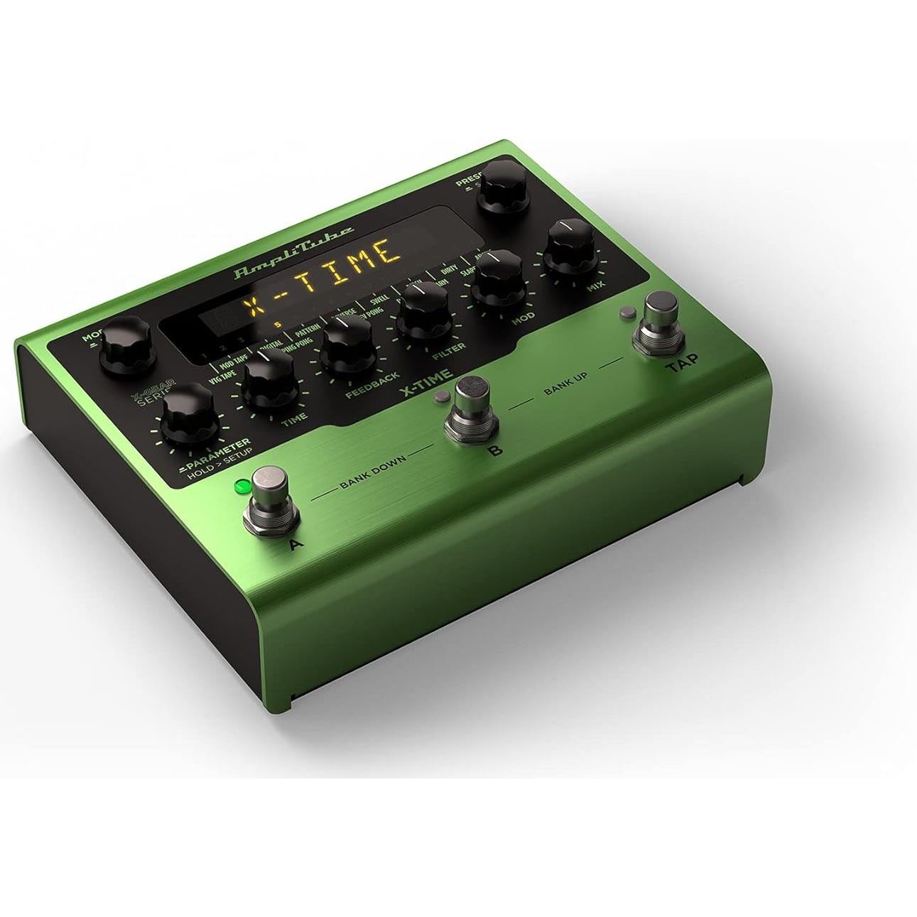 Pedal de Delay AmpliTube X-TIME 16 Efectos 9V Verde
