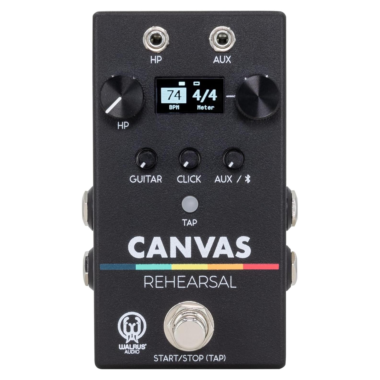 Pedal de Ensayo Walrus Audio Canvas - Bluetooth, Metrónomo, Pantalla OLED